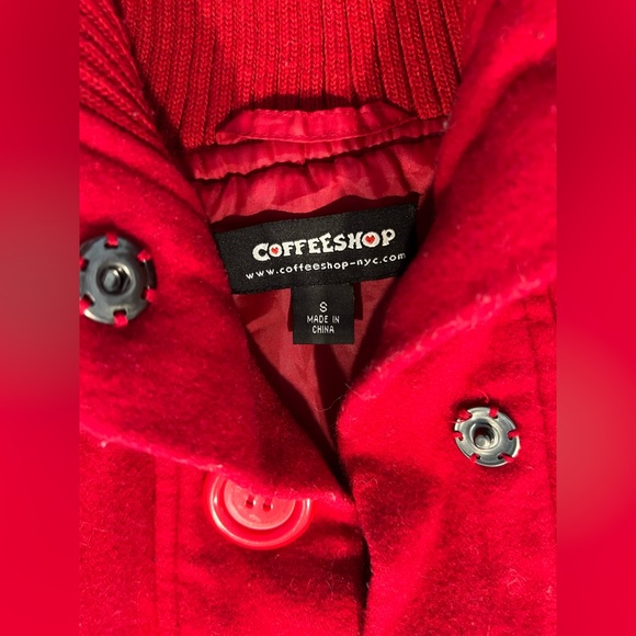 Red Button Up Jacket - Picture 2 of 5